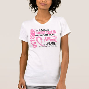 T-shirt Mois de conscience de cancer du sein pour ma
