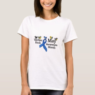 T-shirt Mois de conscience de cou de fauvette de mai