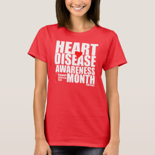 T-shirt Mois de conscience de maladie cardiaque