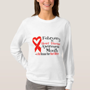 T-shirt Mois de conscience de maladie cardiaque de févrie