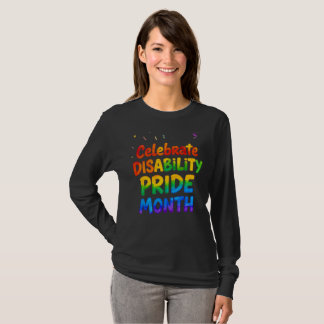 T-shirt mois de juillet pour la fierté des personnes handi