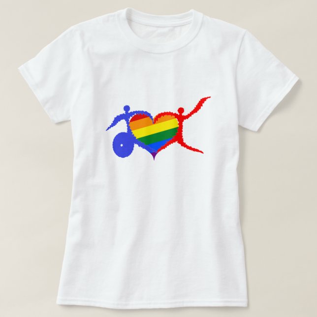 T-shirt Mois de la fierté d'invalidité (Design devant)