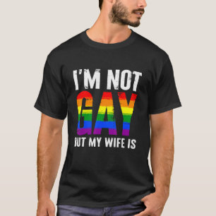T-shirt Mois de la fierté Lgbt Ally Je ne suis pas gay mai