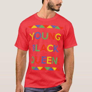 T-shirt Mois de la fierté LGBT de la jeune reine noire
