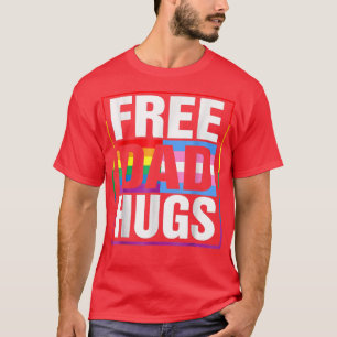 T-shirt Mois de la Fierté LGBT de la liberté Papa Hugs Gay