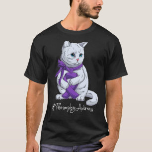 T-shirt Mois de la sensibilisation à la fibromyalgie Ruban
