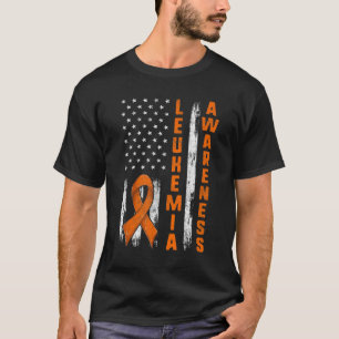 T-shirt Mois de la sensibilisation à la leucémie Drapeau a