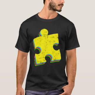 T-shirt Mois de la sensibilisation à l'autisme Puzzle auti