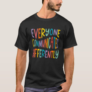 T-shirt Mois de la sensibilisation à l'autisme Tout le mon