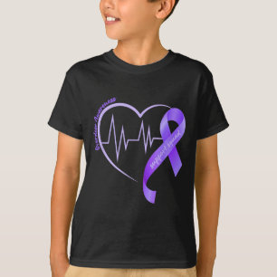 T-shirt Mois de la sensibilisation aux surdoses Ruban viol