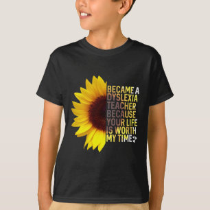T-shirt Mois de la sensibilisation Tournesol Emploi Dyslex