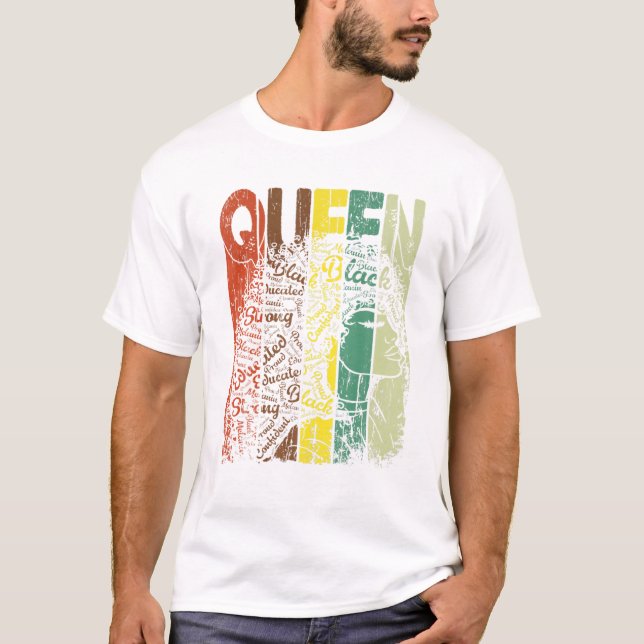 T-shirt Mois de l'anniversaire Africain Américain (Devant)