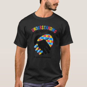 T-shirt Mois de l'autisme Compréhension et acceptation de