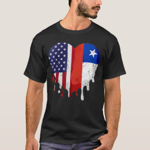 T-shirt Mois de l'héritage hispanique américain Chili Fla