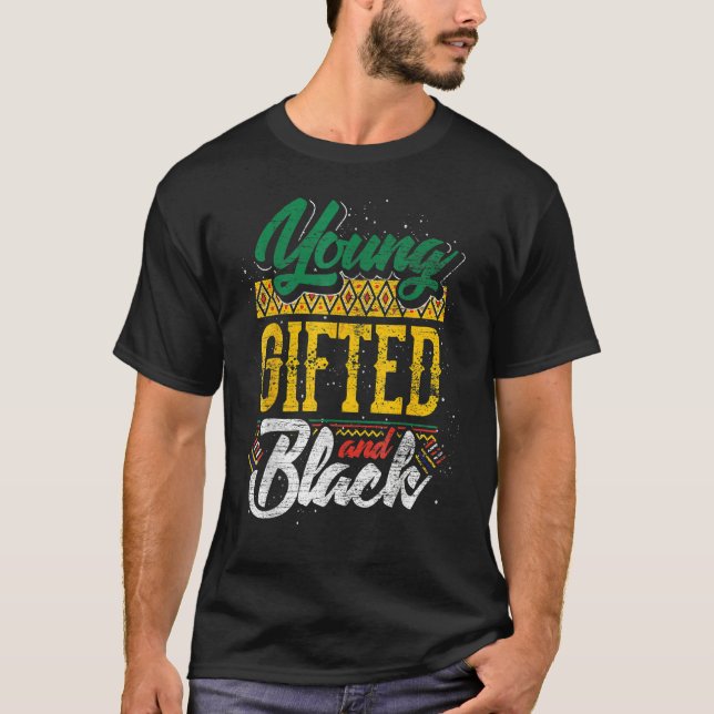 T-shirt Mois De L'Histoire Des Jeunes Cadeaux Et Noirs Afr (Devant)