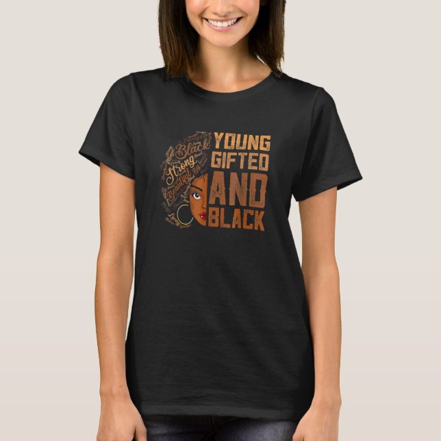 T-shirt Mois de l'histoire des jeunes et des Noirs Afro Af (Devant)