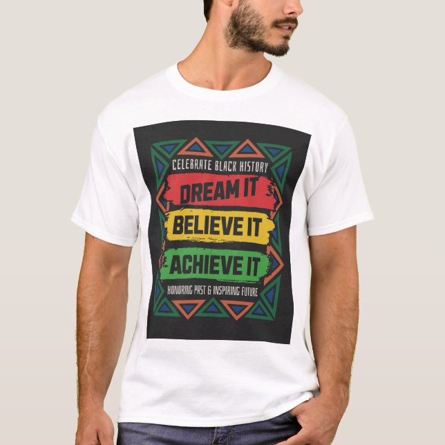 T-shirt Mois de l'histoire des Noirs (Devant)
