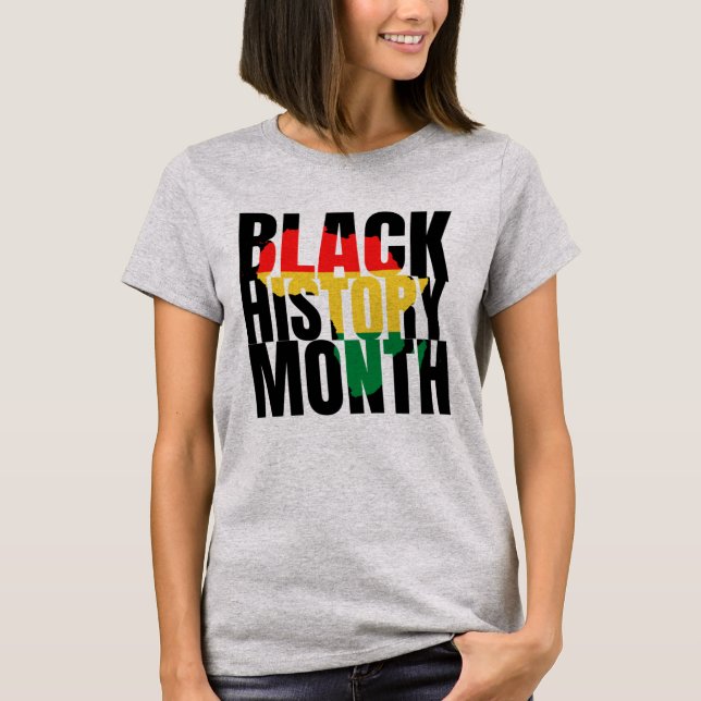 T-shirt Mois de l'histoire des Noirs (Devant)