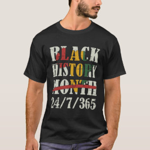 T-shirt Mois De L'Histoire Des Noirs 247365 Avec Drapeau C