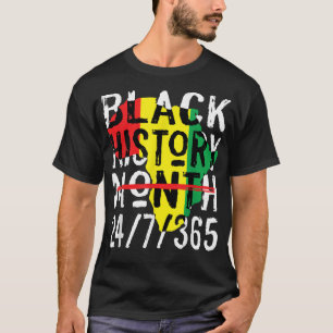 T-shirt Mois de l'histoire des Noirs 247365 Carte de l'Afr