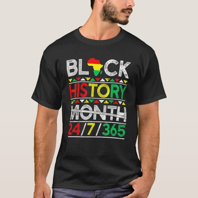 T-shirt Mois de l'histoire des Noirs 247365 Melanin Africa (Devant)