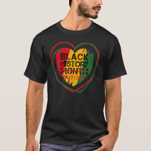 T-shirt Mois de l'histoire des Noirs 24 7 365 Afro Frican