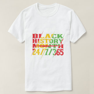 T-shirt Mois de l'histoire des Noirs 24/7/365, Black Pride
