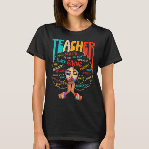 T-shirt Mois de l'histoire des Noirs Afro-Africains Enseig