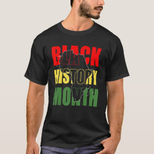 T-shirt Mois de l'histoire des Noirs Afro-Américains Mélan