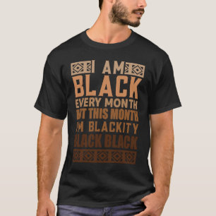 T-shirt Mois de l'histoire des Noirs Autonomisation Black