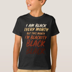 T-shirt Mois de l'histoire des Noirs Autonomisation Black 