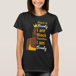 T-shirt Mois de l'histoire des Noirs Belle Melanin Poppin