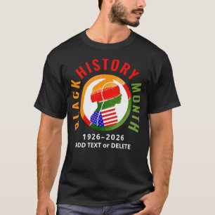 T-shirt Mois de l'histoire des Noirs Centenaire Formel Pat