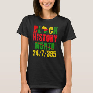 T-shirt Mois de l'histoire des Noirs chaque jour Pri afro-