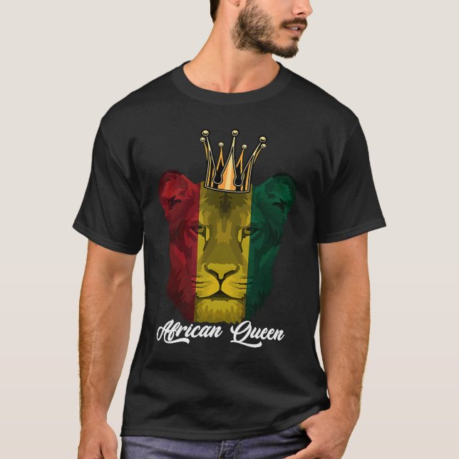 T-shirt Mois de l'histoire des Noirs de la Reine d'Afrique (Devant)