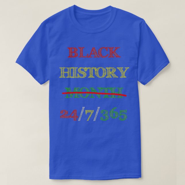 T-shirt Mois de l'histoire des Noirs de Mélanine Africaine (Design devant)