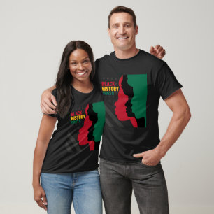 T-shirt Mois de l'histoire des Noirs Drapeau des Afro-Amér