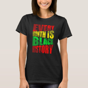 T-shirt Mois de l'histoire des Noirs Fier Melanine noire a