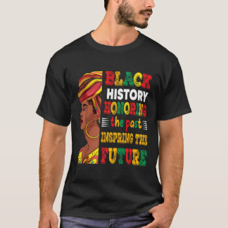 T-shirt Mois de l'histoire des Noirs honorant le passé Ins