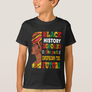 T-shirt Mois de l'histoire des Noirs honorer le passé insp