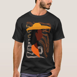 T-shirt Mois de l'histoire des Noirs Minimaliste Reine Mel