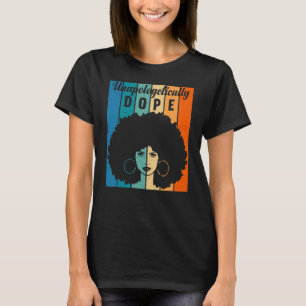 T-shirt Mois de l'histoire des Noirs noirs, sans apologism