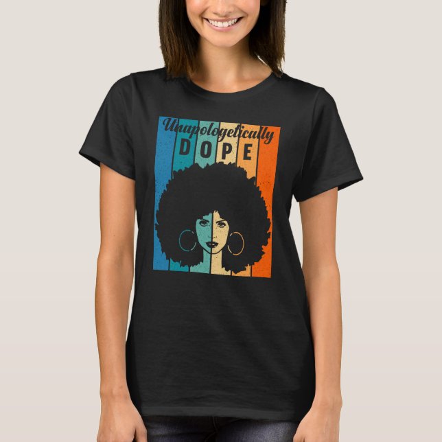 T-shirt Mois de l'histoire des Noirs noirs, sans apologism (Devant)