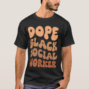 T-shirt Mois de l'histoire des Noirs Travailleur social no