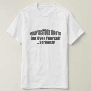 T-shirt Mois de l'histoire grise