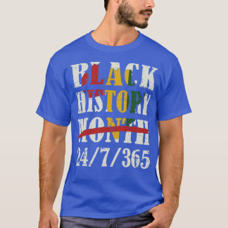 T-shirt Mois de l'histoire noire 247365 avec carte africai