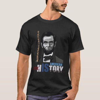 T-shirt Mois de l'histoire noire Abraham Lincoln