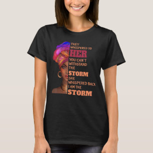 T-shirt Mois De L'Histoire Noire Africaine Femme Afro Je S