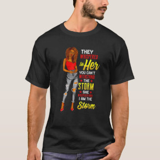 T-shirt Mois De L'Histoire Noire Africaine Femme Afro Je S