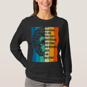 T-shirt Mois De L'Histoire Noire Africaine Femme Afro Je S